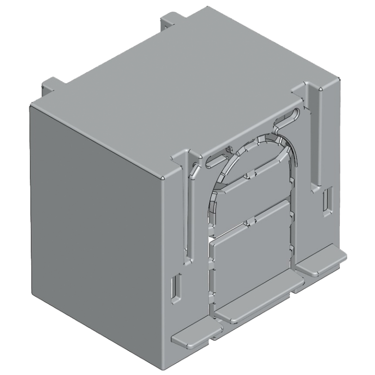 AA-KETO-00-1/36 - Érintésvédelmi burkolat alsó/felső kábelbevezetéshez 1P
