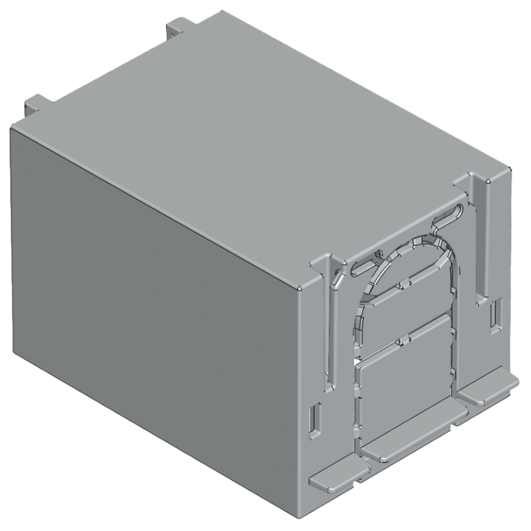 AA-KETO-00-1/66 - Érintésvédelmi burkolat alsó/felső kábelbevezetéshez 1P