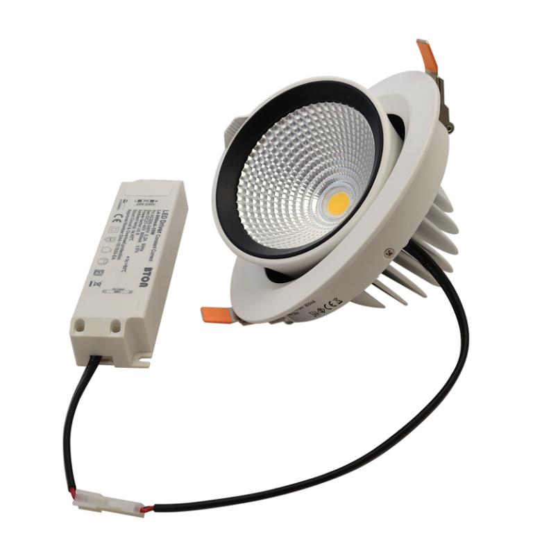 DLCOBA35W - Beépíthető álmennyezeti LED lámpatest, forgatható