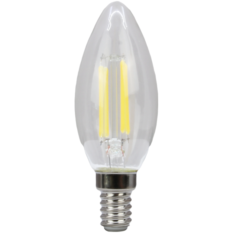 FILC354WW - COG LED gyertya fényforrás, átlátszó