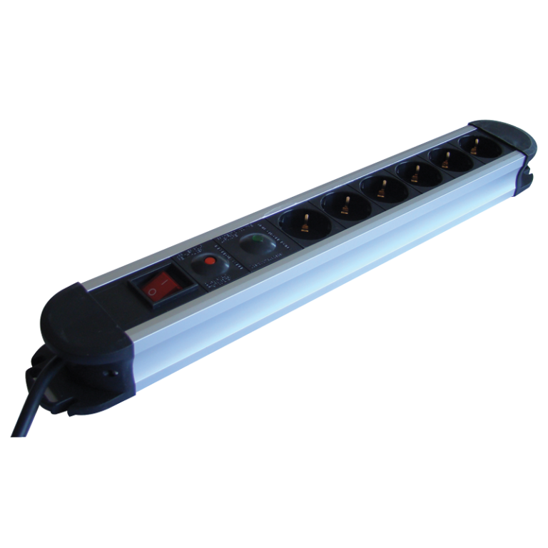 HKTM6-3M-ALU - ALU 6-os elosztó kapcsolóval+túlfesz+túláram védelem