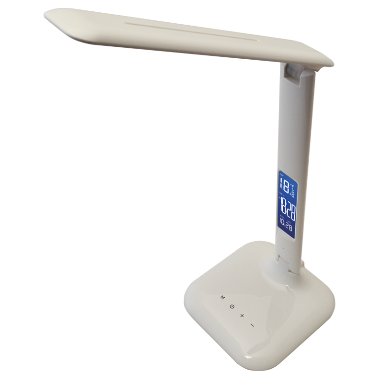 LALD4W - LED asztali lámpa, szab. fényerő és színhőm., LCD kijelző