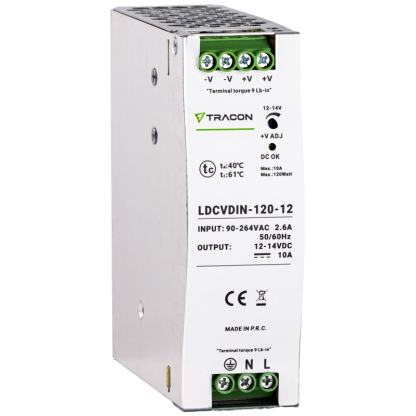 LDCVDIN-120-12 - DIN sínre szerelhető tápegységszabályozható DC kimenettel
