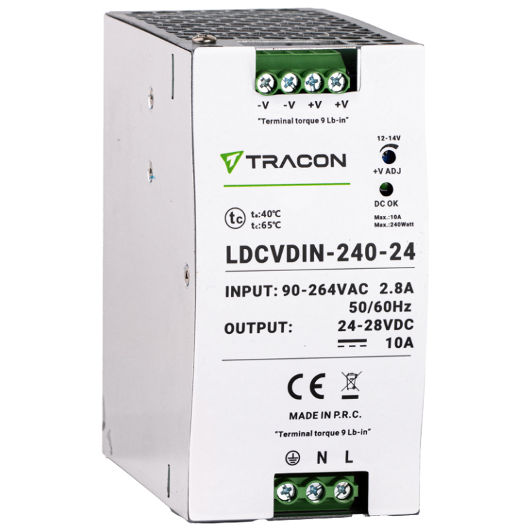 LDCVDIN-240-24 - DIN sínre szerelhető tápegységszabályozható DC kimenettel