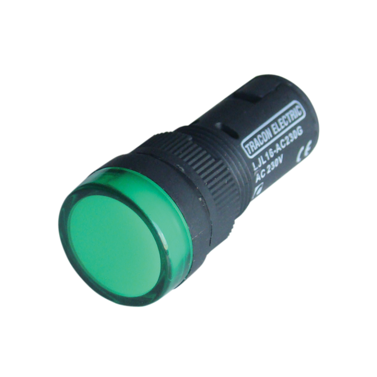 LJL16-DC230G - LED-es jelzőlámpa, zöld