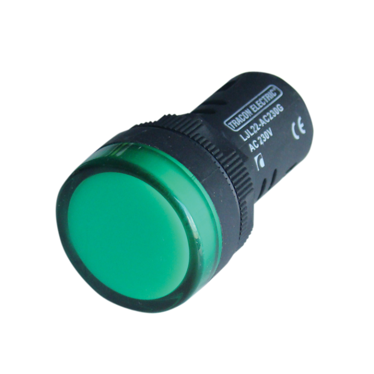 LJL22-GE - LED-es jelzőlámpa, zöld