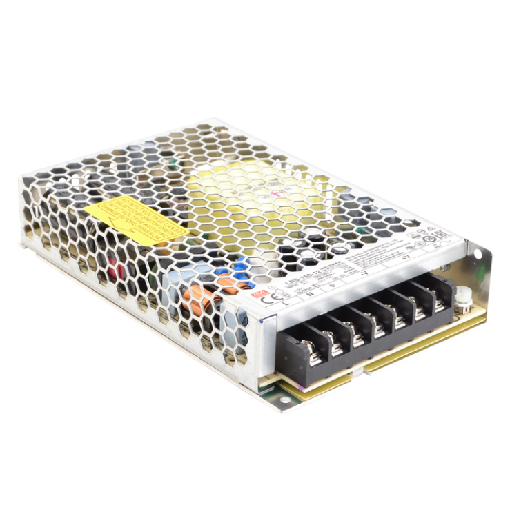 LRS-150-12 - Fém házas LED meghajtó szalagokhoz, szabályozható DC kimenet