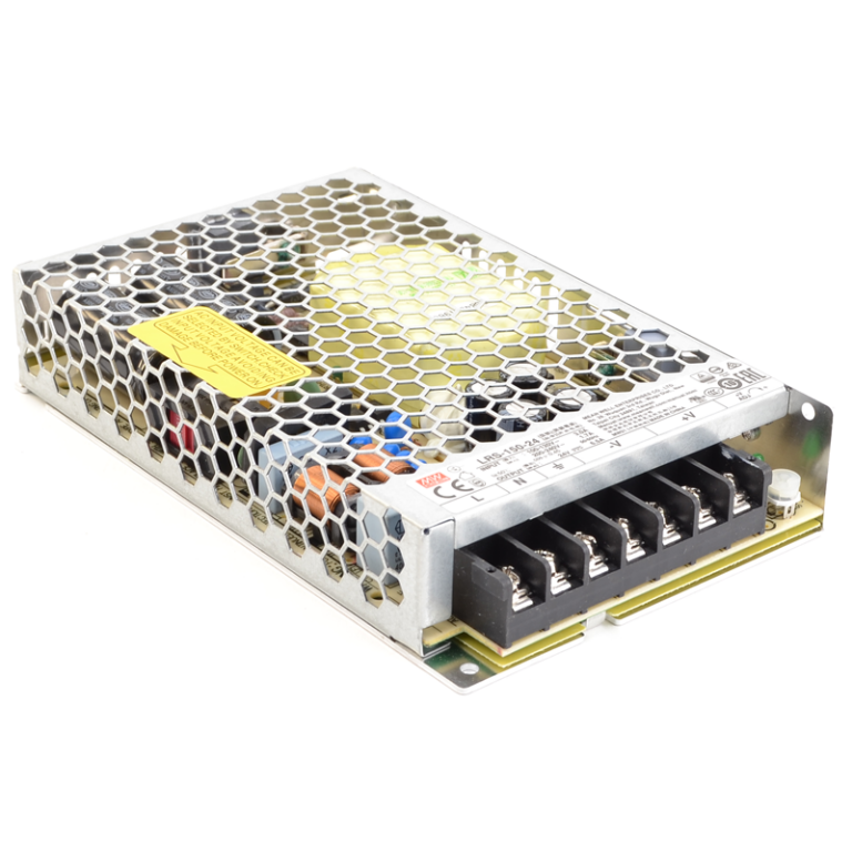 LRS-150-24 - Fém házas LED meghajtó szalagokhoz, szabályozható DC kimenet