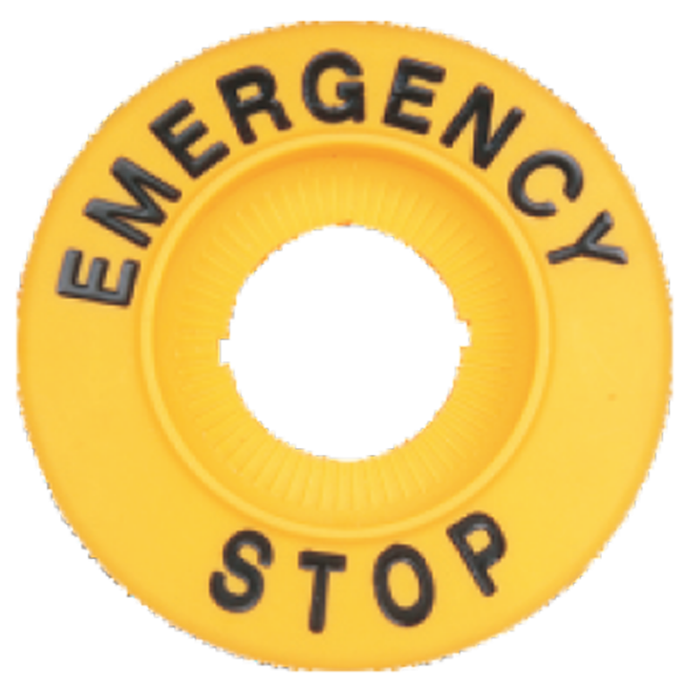 NYG3-ES60H - EMERGENCY STOP lap, magasított