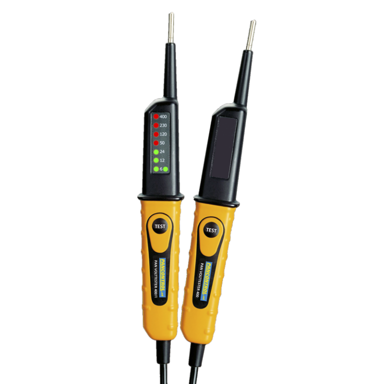 PANVOLTTESTER400FI - 2 pólusú feszültségvizsgáló LED kijelző és AVK teszter