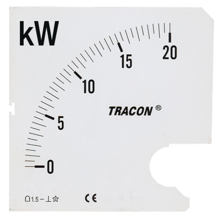 SCALE-W72/4-4000 - Skálalap W72-400V/4 műszerhez