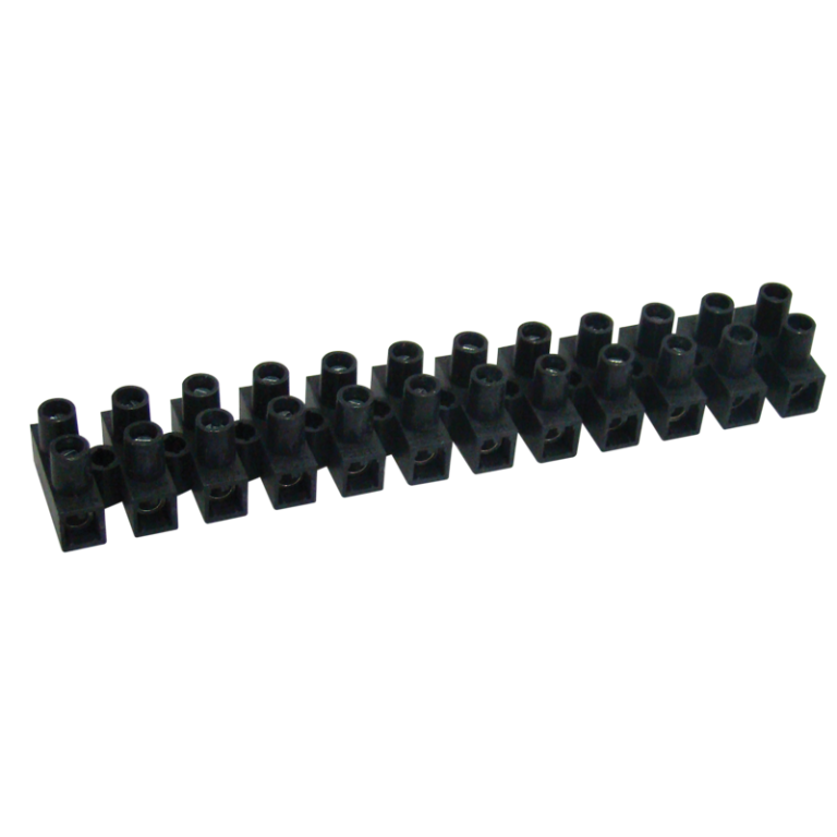 SF60A-H - Flexibilis sorozatkapocs, H profil, 12 tag, fekete
