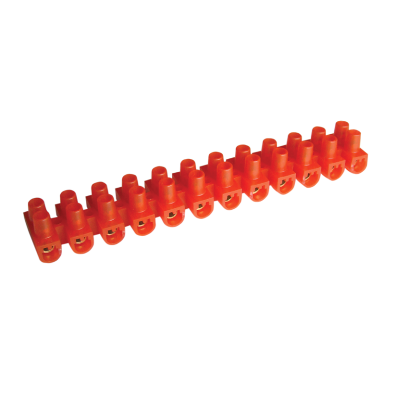 SP15A-U - Flexibilis sorozatkapocs, U profil, 12 tag, piros
