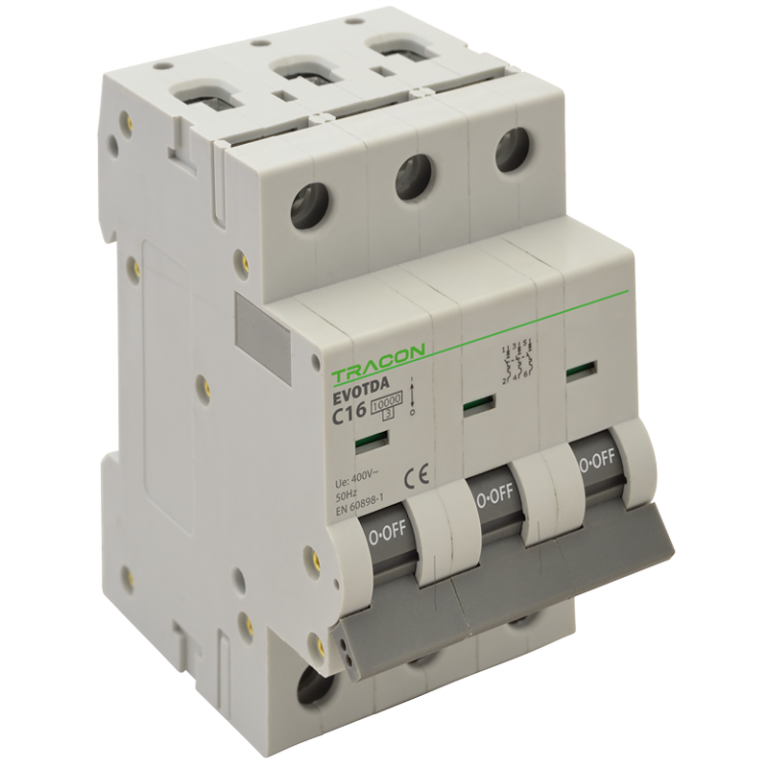 TDA-3C-63 - Kismegszakító, 3 pólus, C karakterisztika