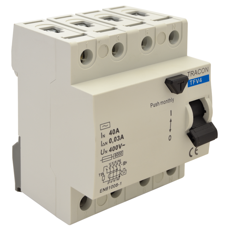 TFV4-63300 - Áram-védőkapcsoló, 4 pólusú