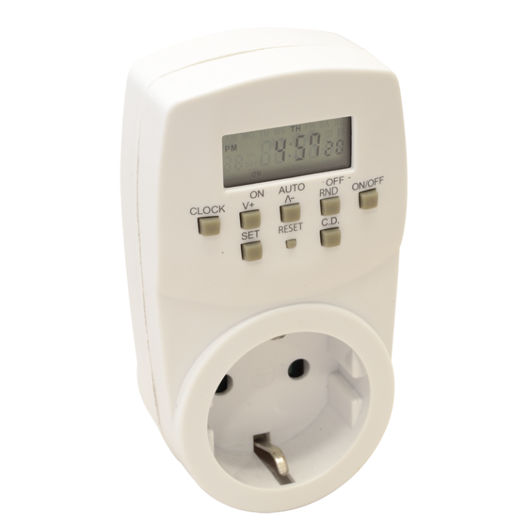 TKO-DHE - Dugaszolható elektronikus kapcsolóóra, heti