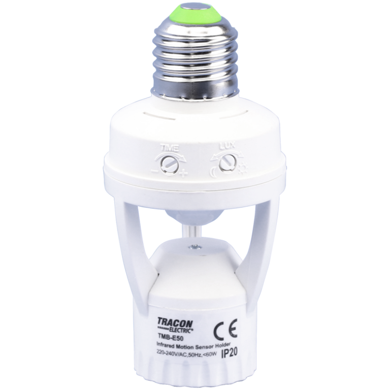 TMB-E50 - Mozgásérzékelő adapter, infra, E27 foglalatba