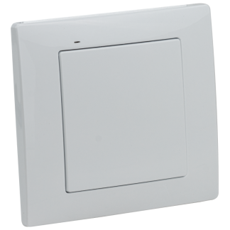 EFNY2W - Rádiós jeladó nyomógomb, 2 csatornás, fali, fehér