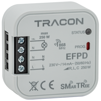 EFPD - Rádiós dimmer, szerelvénydobozba, 1 csatornás