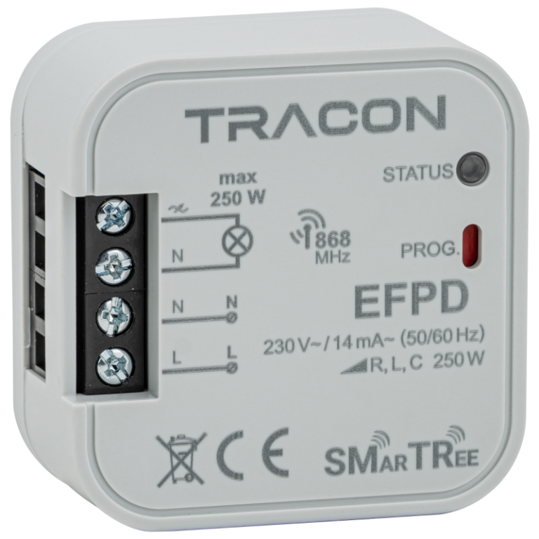 EFPD - Rádiós dimmer, szerelvénydobozba, 1 csatornás