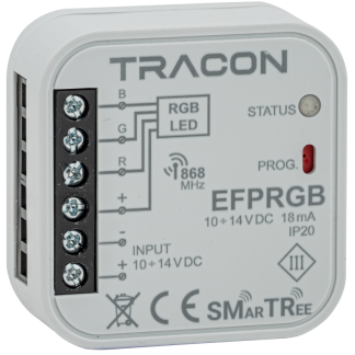 EFPRGB - Rádiós RGB vezérlő, szerelvénydobozba,3 csatornás