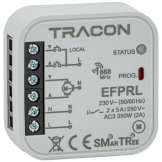EFPRL - Rádiós zsaluvezérlő, szerelvénydobozba, helyi