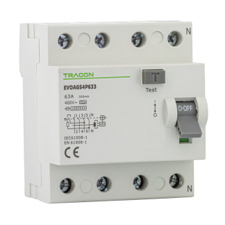 EVOAGS4P1003 - Áram-védőkapcsoló, 4 pólusú