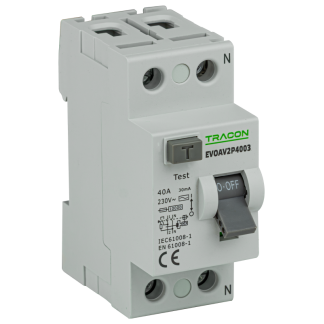 EVOAV2P10003 - Áram-védőkapcsoló, 2 pólusú