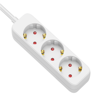 HE3-5M - Hordozható elosztósáv, normál, fehér