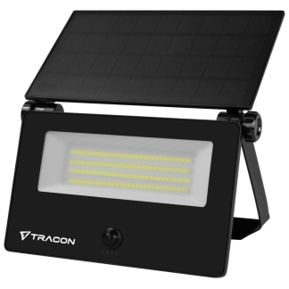 LSTB20NW - Napelemes LED fali világítótest mozgásérzékelővel, fekete