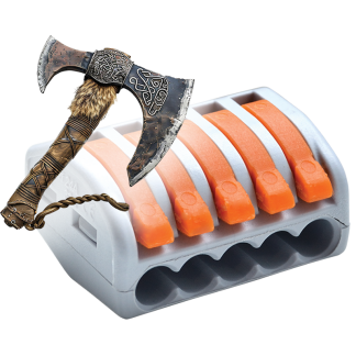 OVO2,5-5 - Csavar nélküli vezetékösszekötő, nyitható