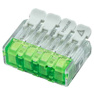 RVOG4 - Csavar nélküli vezetékösszekötő, nyitható átlátszó