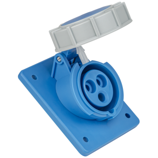 TICS-313IP67 - Beépíthető ferde ipari csatlakozóaljzat