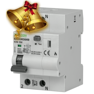 EARC2C3203 - AFDD Ív kisülés érzékelő, MCB,RCD