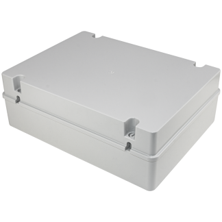MED403013 - Elektronikai doboz, világos szürke, teli fedéllel