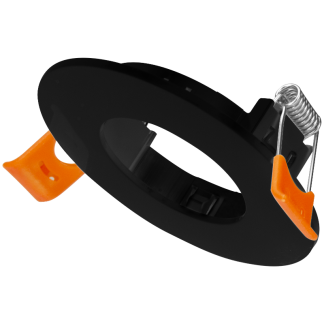 TLCPRB - Süllyesztett spot lámpatest, kerek, fekete