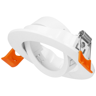 TLCPRDW - Süllyesztett spot lámpatest, kerek, dönthető, fehér