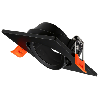 TLCPSDB - Süllyesztett spot lámpatest, négyzetes, dönthető, fekete