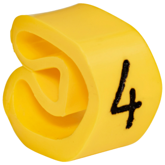 VJC4 - Vezetékjelölő (4 szám)vezetékre ráhúzható