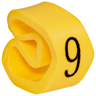 VJC9 - Vezetékjelölő (9 szám)vezetékre ráhúzható