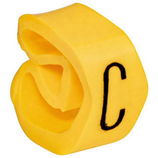 VJCC - Vezetékjelölő (C betű)vezetékre ráhúzható