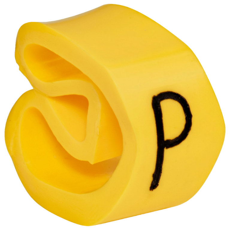 VJBP - Vezetékjelölő (P betű)vezetékre ráhúzható