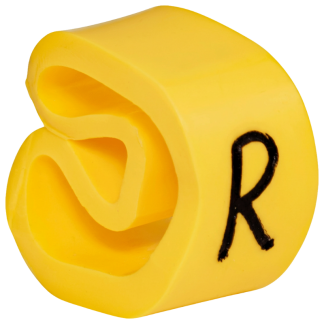 VJCR - Vezetékjelölő (R betű)vezetékre ráhúzható