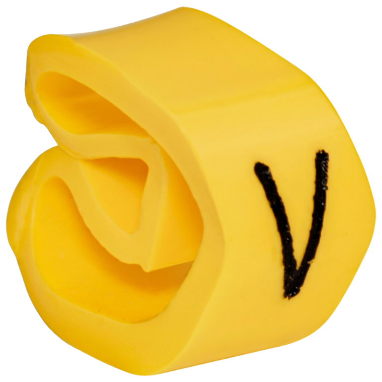 VJBV - Vezetékjelölő (V betű)vezetékre ráhúzható