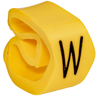 VJCW - Vezetékjelölő (W betű)vezetékre ráhúzható