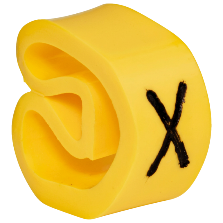 VJBX - Vezetékjelölő (X betű)vezetékre ráhúzható