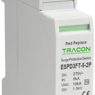 ESPD3FT-5-2P - T3 AC típusú túlfeszültség levezető, cserélhető betéttel