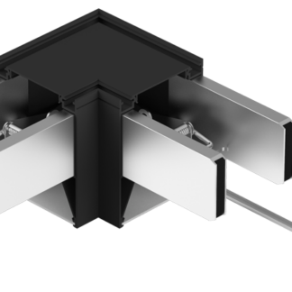 LINLB - Toldó LIN irodai világítótestekhez, L, fekete