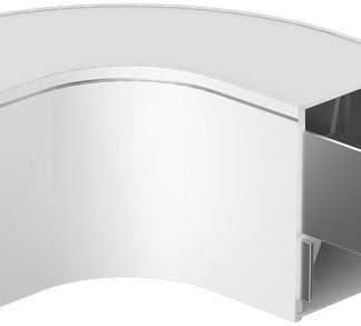 LINR90W - Toldó LIN irodai világítótestekhez, 90°, fehér