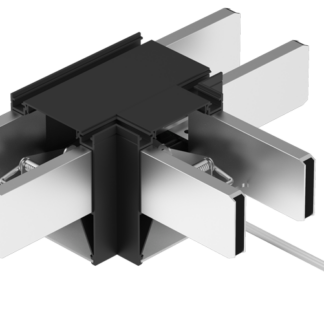 LINTB - Toldó LIN irodai világítótestekhez, T, fekete